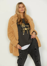 Load image into Gallery viewer, Hammill &amp; Co RODEO SUPER LIGHT TEDDY COAT || Natural